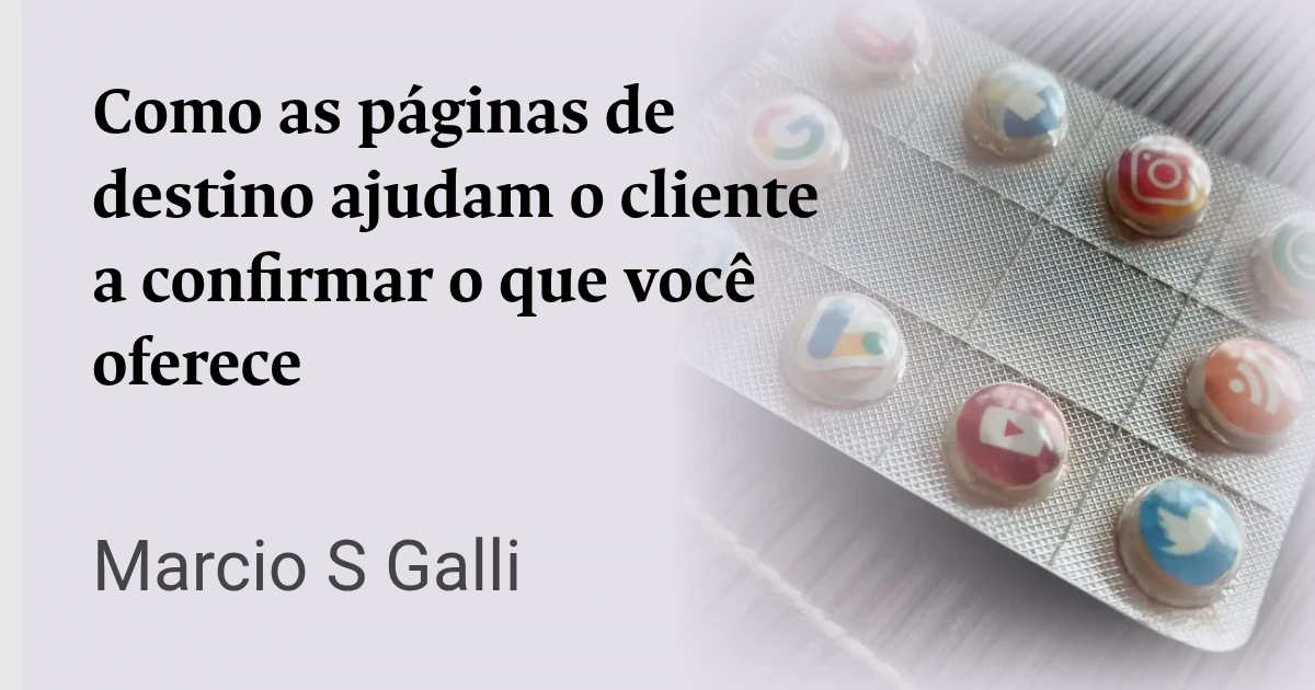 Como as páginas de destino ajudam o cliente a confirmar o que você oferece